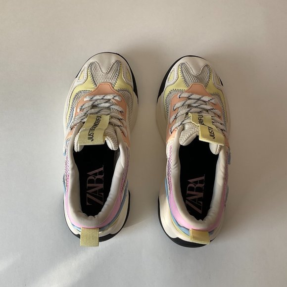 ZARA girl shoes multicolored sneakers Just Be Wonderful - Picture 4 of 11